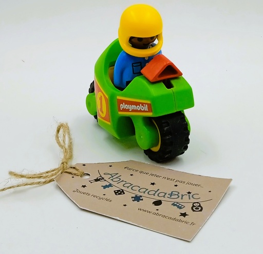 Pilote avec sa moto de course"6719" - PLAYMOBiL 123 