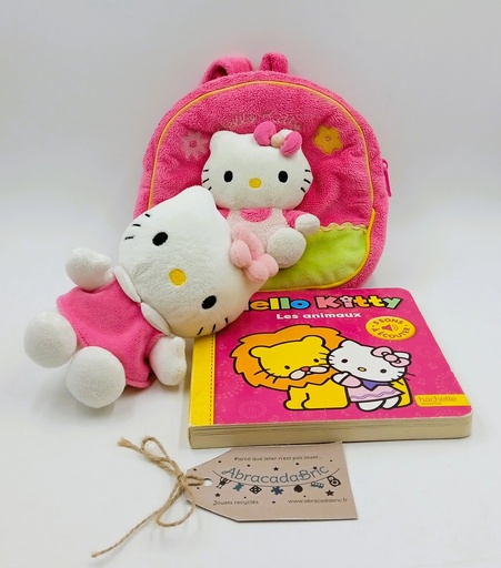 Livre sonore "Les animaux" avec sac Hello Kitty - HACHETTE