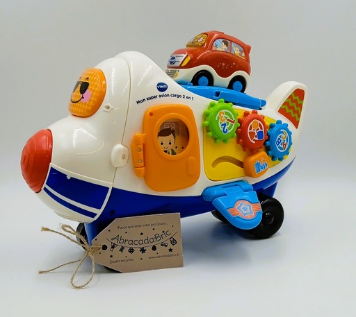 Mon super avion cargo 2 en 1 avec voiture rouge - VTECH 