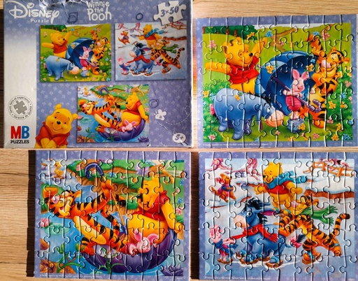 Puzzle "Winnie l'ourson" 3x50p - MB 