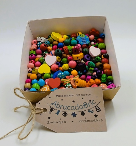 Assortiment de perles en bois 