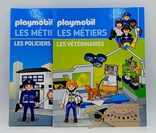 Les métiers PLAYMOBiL "les véterinaires" et "les policiers"- ALTAYA  