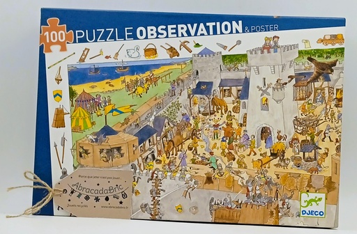 Puzzle "Observation "château fort" 100p - DJECO