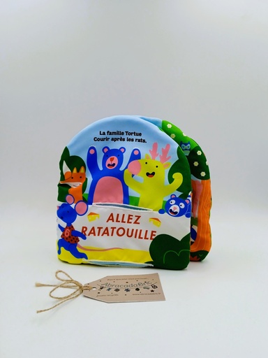 Livre en tissu "Allez ratatouille" - TOURBiLLON