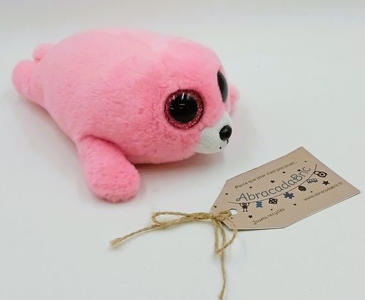 Peluche phoque rose 20cm - TY
