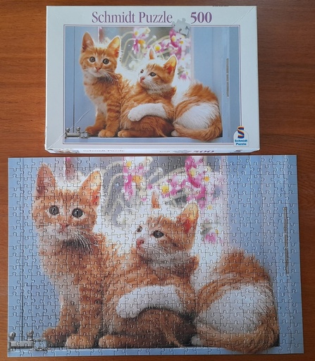 Puzzle "Chatons à la fenêtre" 500p - SCHiMDT