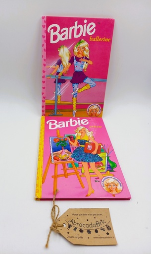 Lot x2 livres Barbie "Patineuse" & "Vétérinaire" Hachette jeunesse