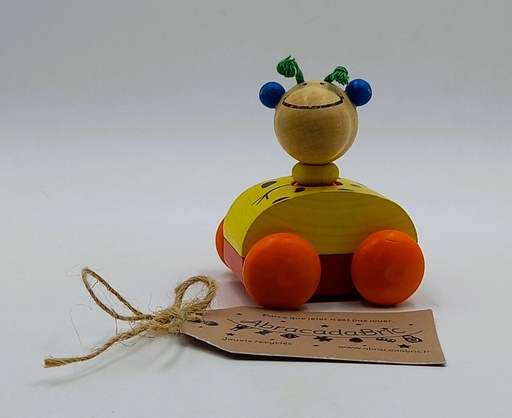 Véhicule girafe en bois - ZOOLiNi